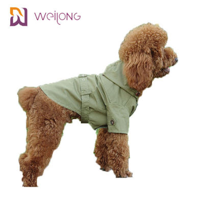Trench d'apertura del cane della saia del cotone di Cat Wind Pet Coat Snaps della primavera