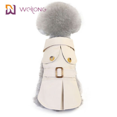 Giacca a vento d'apertura dell'animale domestico della tela di Cat Winter Wear Plaid Cotton della polvere del bottone per i cani