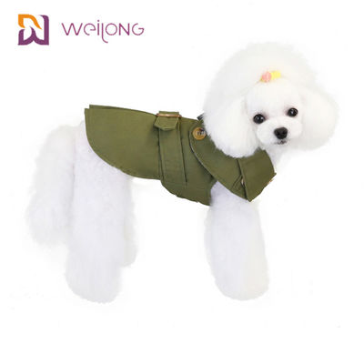Giacca a vento d'apertura dell'animale domestico della tela di Cat Winter Wear Plaid Cotton della polvere del bottone per i cani