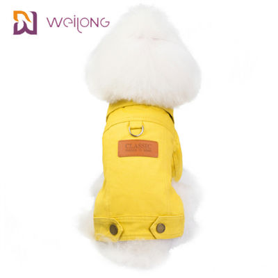 Cappotto su misura Sherpa morbido dell'animale domestico della tela del cotone che allinea il cappotto di inverno del cucciolo