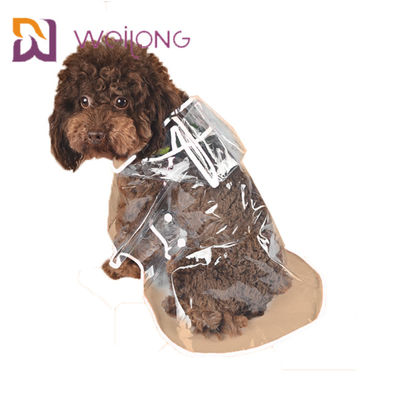 Impermeabile leggero del cane dell'animale domestico del PVC dell'impermeabile di estate trasparente della primavera chiaro