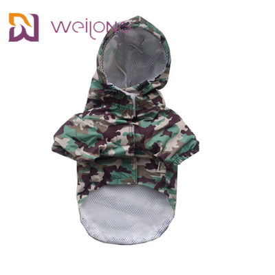 Tuta impermeabile Mesh Lining del cane di animale domestico del cammuffamento di apertura del Velcro