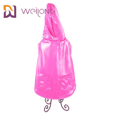 Impermeabile impermeabile leggero di cuoio su misura del cane di Xl del cappotto del cane dell'unità di elaborazione di rosa