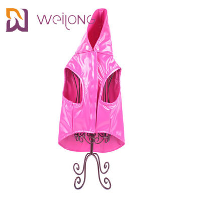 Impermeabile impermeabile leggero di cuoio su misura del cane di Xl del cappotto del cane dell'unità di elaborazione di rosa
