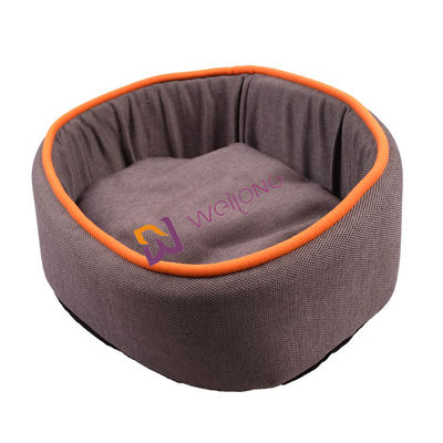 Auto completamente lavabile rotondo del letto del cane della ciambella del lino che riscalda il letto di comodità del cane di BSCI