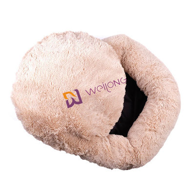 Letto di lusso molle calmante accogliente dell'animale domestico della peluche della ciambella del cane ansia rotonda del letto di anti