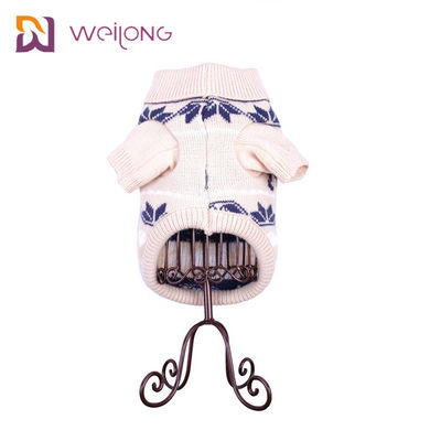 Fiocco di neve Argyle Knitted Dog Sweater Customized di inverno e di caduta