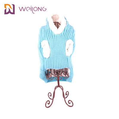 Il panno acrilico del cane tricotta il maglione molle di maglia con cappuccio del cane di Sherpa del maglione dell'animale domestico
