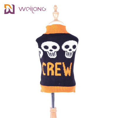 L'abbigliamento acrilico dell'animale domestico di Halloween ha personalizzato BSCI tricotta il maglione dell'animale domestico