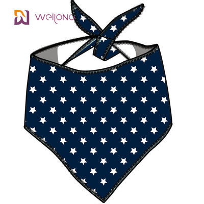 Le stelle durevoli premio del tessuto di forma della bandana adatta regolabile unica dell'animale domestico barra i bandanas del cane del progettista
