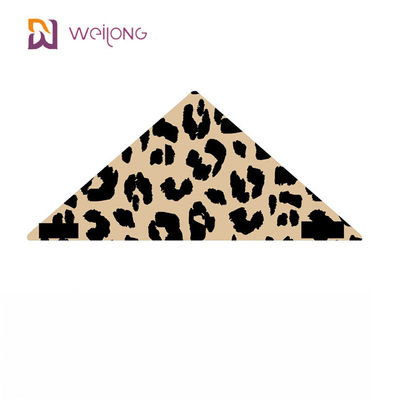 Poli personalizzazione Digital della bandana dell'animale domestico della stampa del leopardo del popeline che stampa i piccoli Bandanas del cane