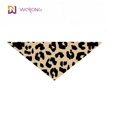 Poli personalizzazione Digital della bandana dell'animale domestico della stampa del leopardo del popeline che stampa i piccoli Bandanas del cane