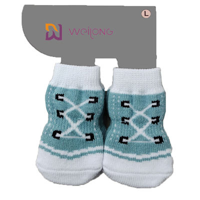 L'animale domestico su ordinazione di anti slittamento colpisce con forza il modello d'imitazione della scarpa di Paw Protection For Indoor Wear